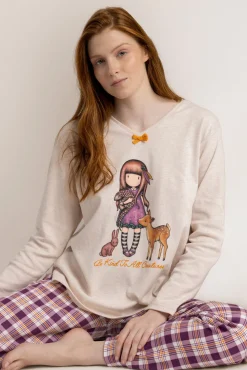 Pijama cuadros Be Kind To All Creatures SANTORO GORJUSS
