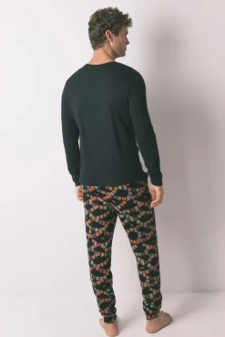 Pijama largo 100% algodón 
