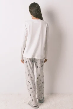 Pijama largo 100% algodón Snoopy