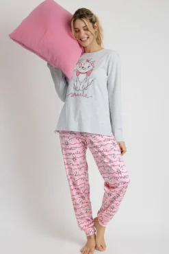 Pijama largo estampado gato Marie Disney