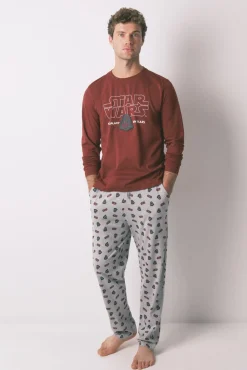 Pijama largo hombre 100% algodón "Star Wars"