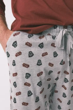 Pijama largo hombre 100% algodón 