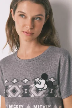 Pijama largo manga corta Mickey