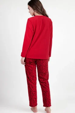 Pijama largo micropolar 101 Dálmatas para mujer