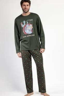 Pijama largo piloto Star Wars 100% algodón hombre
