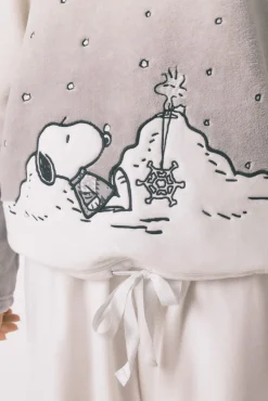 Pijama largo polar suave Snoopy