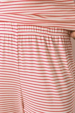 Pijama largo punto extra suave rayas Mafalda