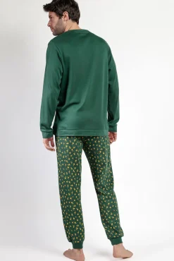 Pijama largo Snoopy 100% algodón para hombre