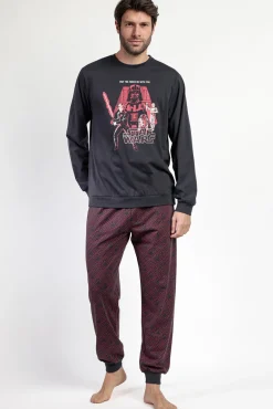 Pijama largo Star Wars 100% algodón para hombre