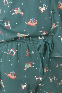 Pijama masculino camisero perritos 100% algodón
