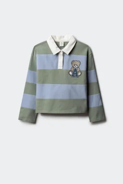 Polo a rayas niña