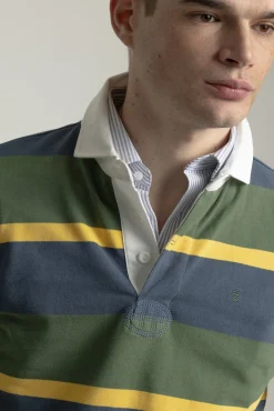 Polo algodón multirayas