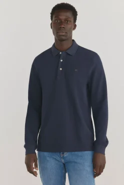 Polo básico manga larga