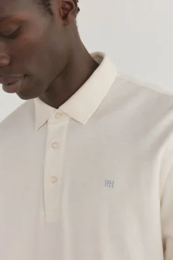 Polo básico manga larga