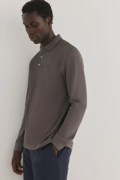Polo básico manga larga
