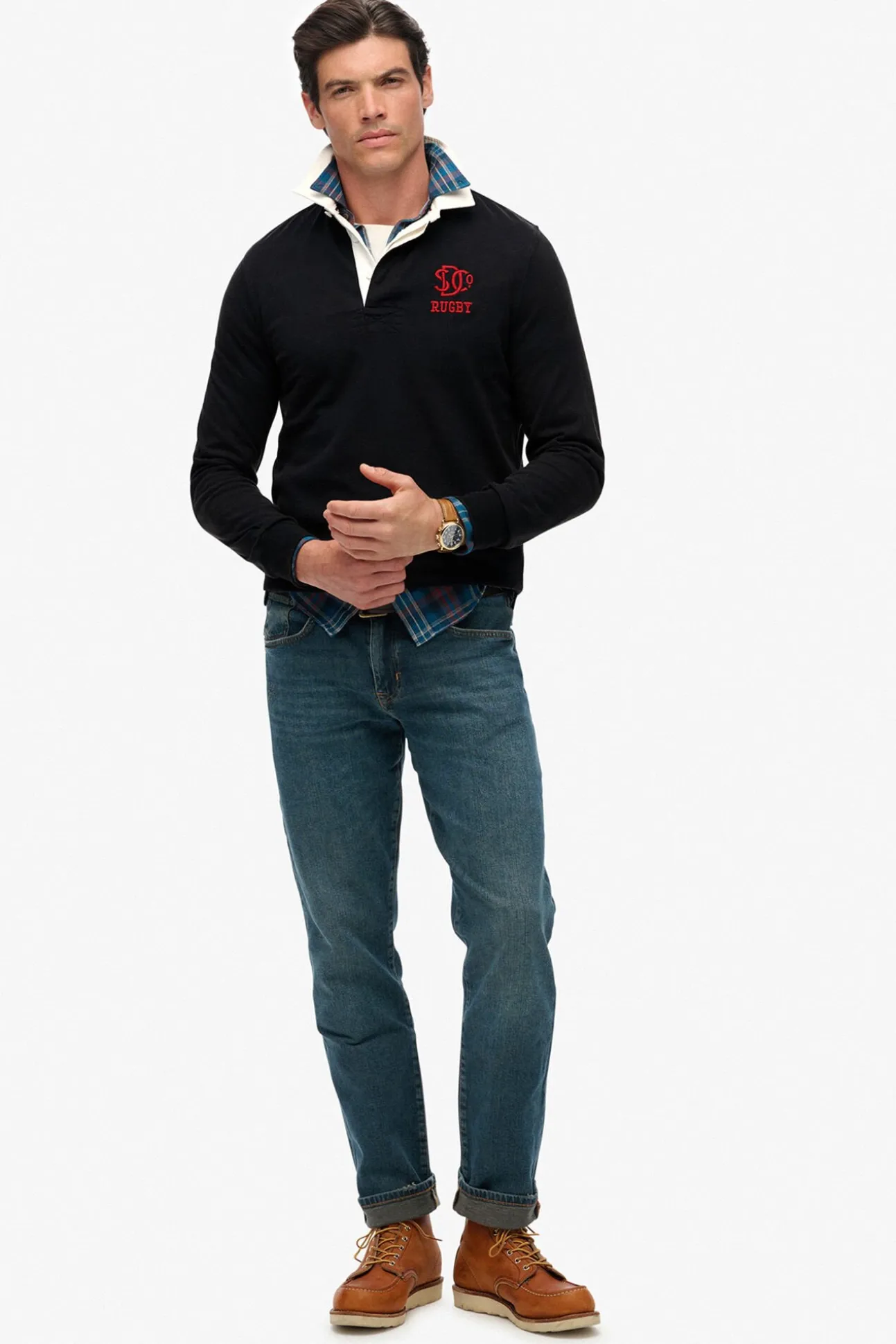 Polo cuello tipo rugby