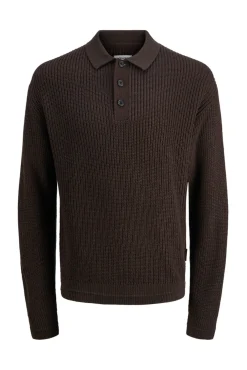 Polo de punto con cuello abotonado