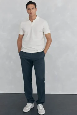 Polo estructura jacquard
