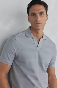 Polo estructura jacquard