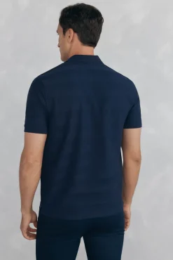 Polo estructura jacquard