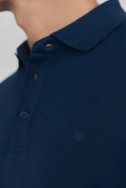 Polo mercerizado manga larga