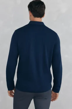Polo mercerizado manga larga