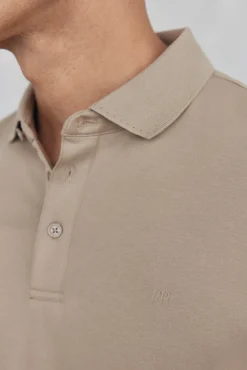 Polo mercerizado manga larga