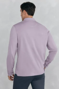 Polo mercerizado manga larga