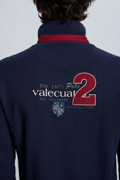 Polo modelo caballos azul marino