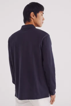 Polo piqué basico manga larga regular fit