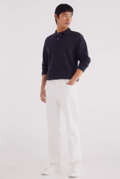 Polo piqué basico manga larga regular fit