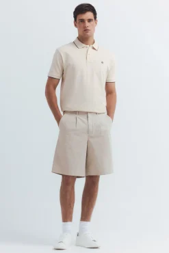 Polo piqué fantasía cuello tipping regular fit