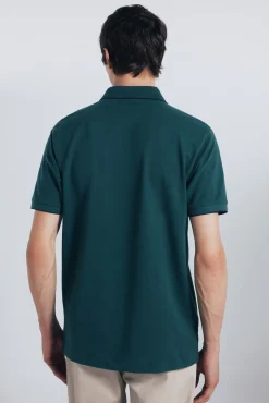 Polo piqué fantasía cuello tipping regular fit