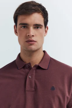 Polo piqué fantasía cuello tipping regular fit