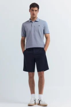 Polo piqué fantasía cuello tipping regular fit