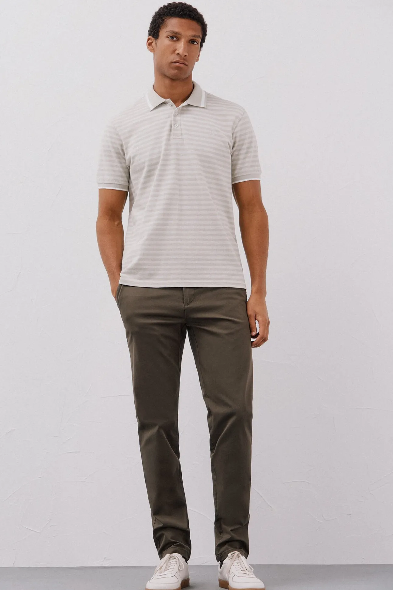 Polo rayas oxford