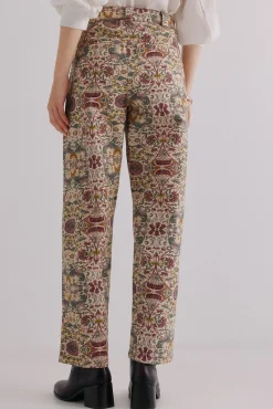 Priscille. Pantalones estampados