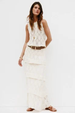 Raquel. Falda midi tricot