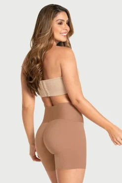 Short de control moderado aspecto invisible con fajón antideslizante