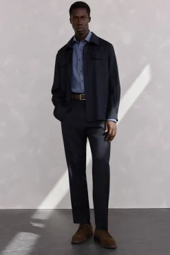 Sobrecamisa traje lana