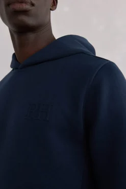 Sudadera capucha logo bordado