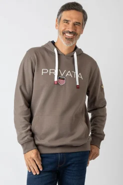 Sudadera con capucha y bolsillos