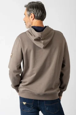 Sudadera con capucha y bolsillos