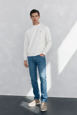 Sudadera cuello caja