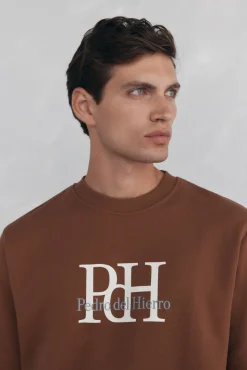 Sudadera cuello caja big logo