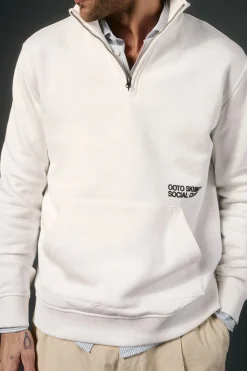 Sudadera cuello cremallera