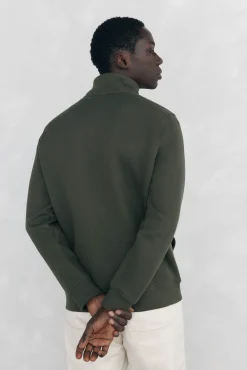 Sudadera cuello cremallera tejido técnico