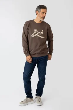Sudadera cuello redondo