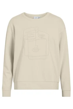 Sudadera de algodón orgánico con bordado