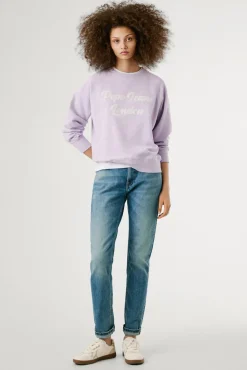 Sudadera de manga larga con el logo frontal bordado